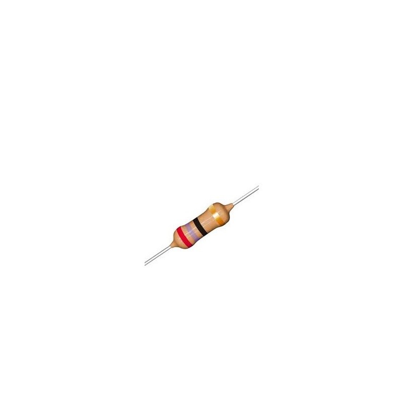 Resistor 270R 1/2w 5% - Vermelho roxo marrom dourado