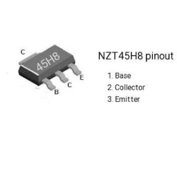 Transistor 45H8 - NZT45H8 SOT223