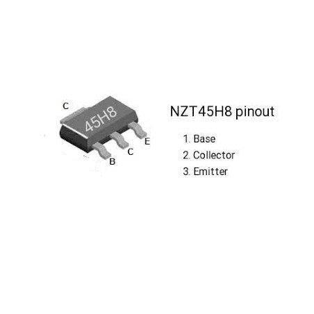 Transistor 45H8 - NZT45H8 SOT223