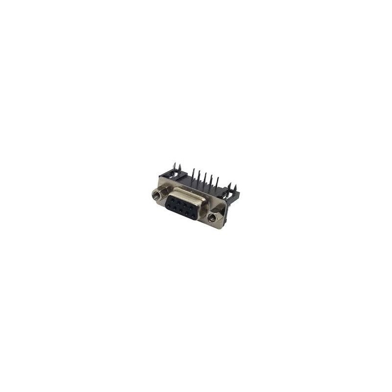 Conector DB9 femea PCI 90º Conector DB9 femea PCI 90º