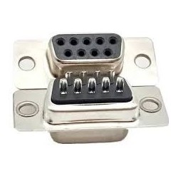 Conector DB9 femea solda fio