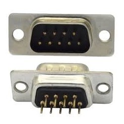 Conector DB9 macho PCI 180º