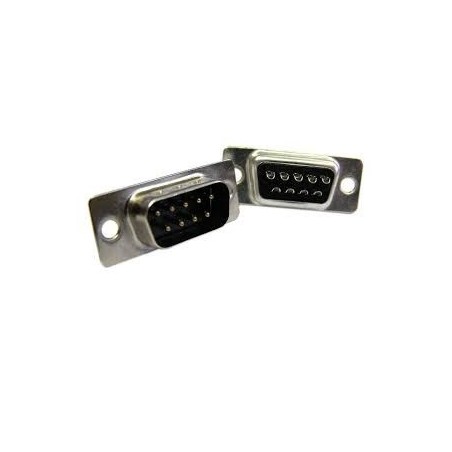 Conector DB9 macho solda fio