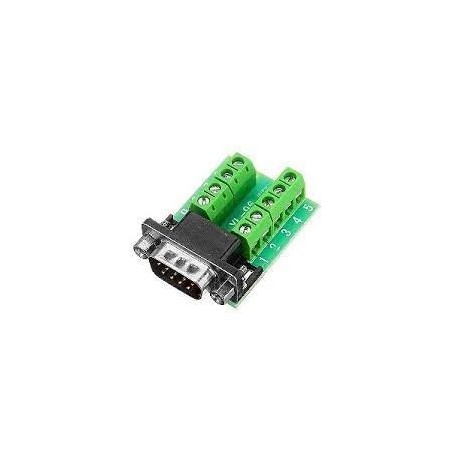 Conector DB9 macho c/borne