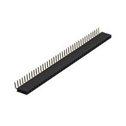 Barra de pinos femea 1x40 90º