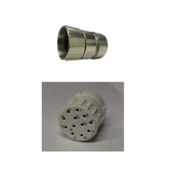 Conector circular 12 pinos fêmea M23 Hummel completo