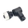 Conector circular 4 vias femea M12 angular(90º) - V1-W-BK PN:224884