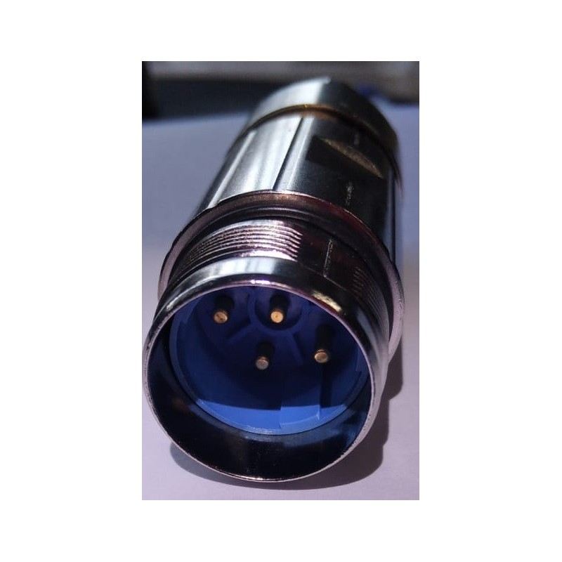 Conector circular 6 vias (5+PE)macho M23 cabo 7-12mm Conector circular 6 vias (5+PE)macho M23 cabo 7-12mm