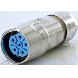 Conector circular 6 vias (5+PE)femea M23 cabo 11-17mm