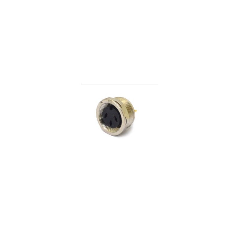 Conector circular painel femea 03 vias - JLD P3 - Melro Conector circular painel femea 03 vias - JLD P3 - Melro