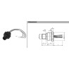 Conector circular painel macho 4 pinos M12 - V1-M20-80