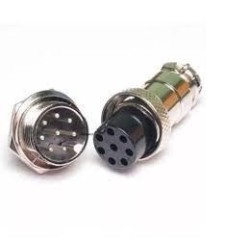 Conector mike 08 vias Macho/Fêmea