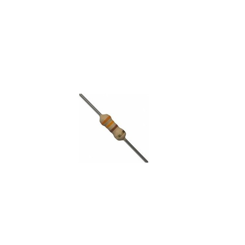 Resistor 330R 1/2w 5% - Laranja laranja marrom dourado Resistor 330R 1/2w 5% - Laranja laranja marrom dourado