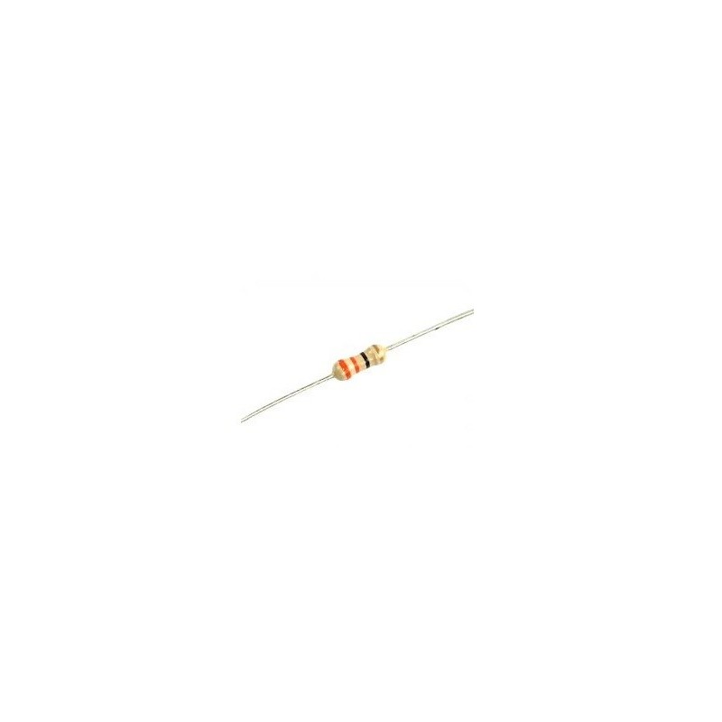 Resistor 33R 1/2w 5% - Laranja laranja preto dourado Resistor 33R 1/2w 5% - Laranja laranja preto dourado