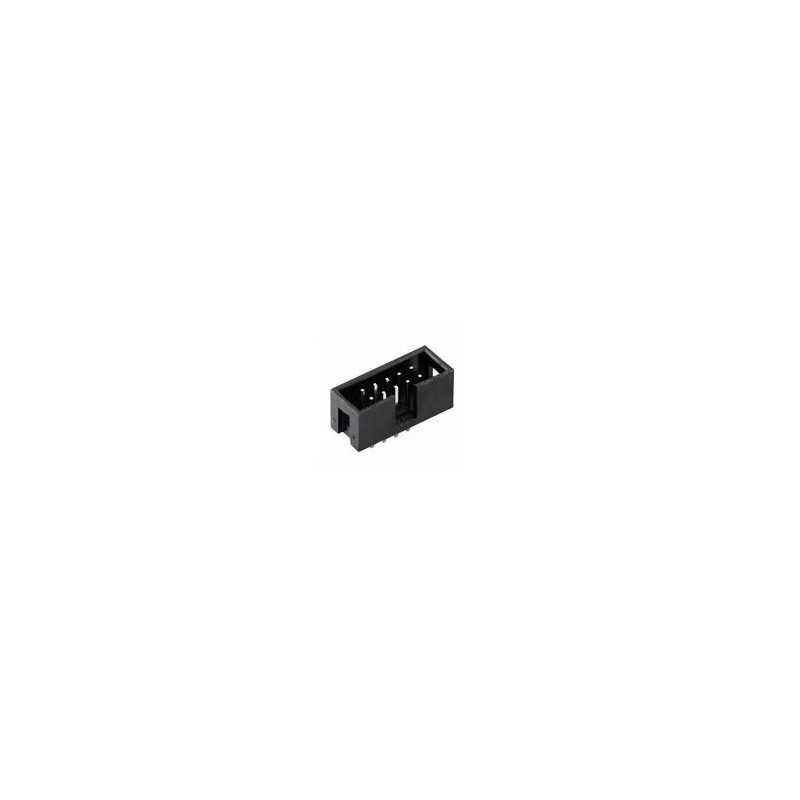 Conector 10 vias H latch IDC 180º s/ejetor