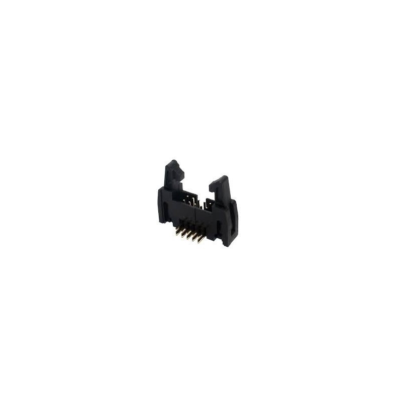 Conector 10 vias H latch IDC 90° c/ejetor
