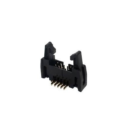 Conector 10 vias H latch IDC 90° c/ejetor