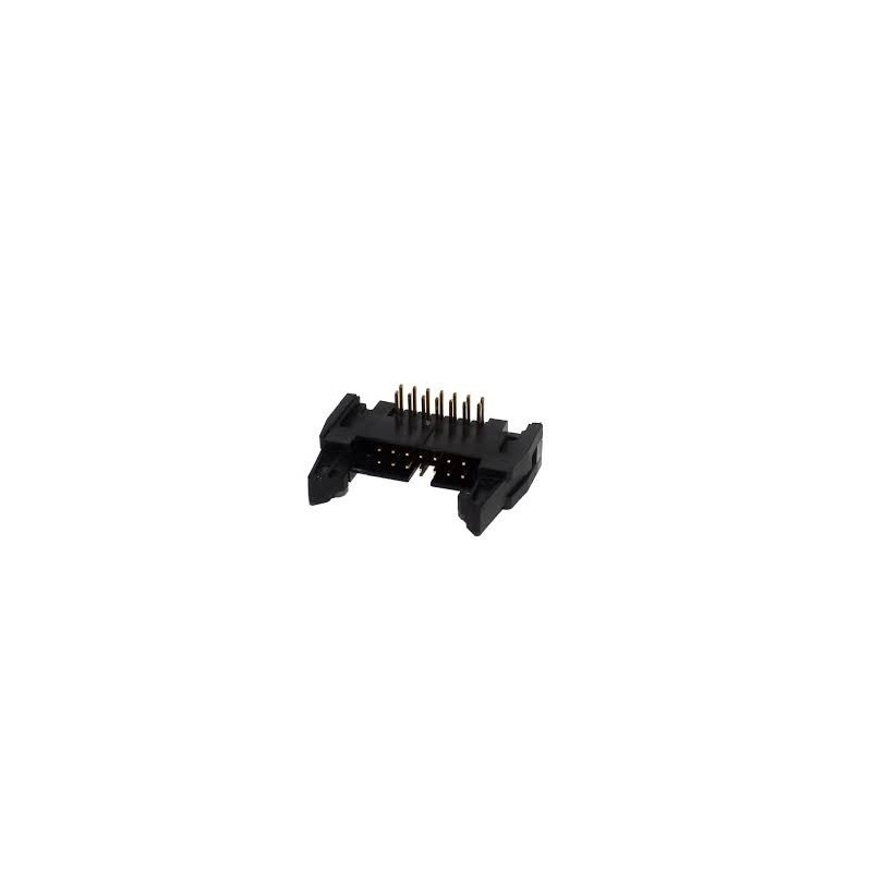 Conector 14 vias H latch IDC 90º c/ejetor