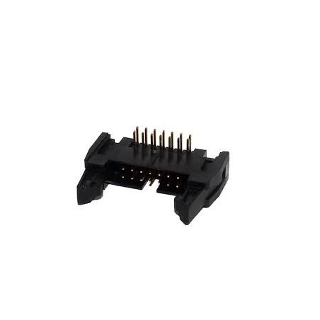 Conector 14 vias H latch IDC 90º c/ejetor