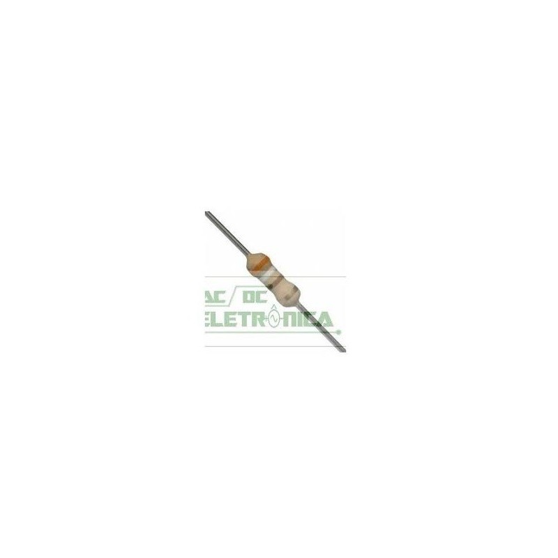 Resistor 390R 1/2w 5% - Laranja branco marrom dourado Resistor 390R 1/2w 5% - Laranja branco marrom dourado