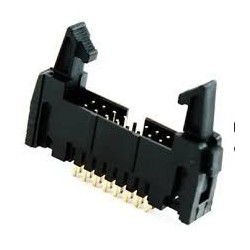 Conector 16 vias H latch IDC 180° c/ejetor