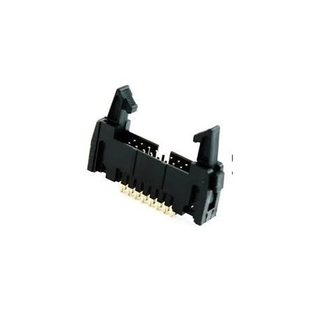 Conector 16 vias H latch IDC 180° c/ejetor