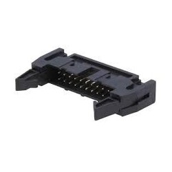 Conector 20 vias H latch IDC 90º c/ejetor