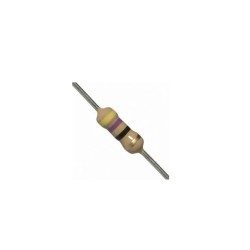 Resistor 47R 1/2w 5% - Amarelo roxo preto dourado