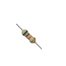 Resistor 5R1 1/2w 5% - Verde marrom dourado dourado