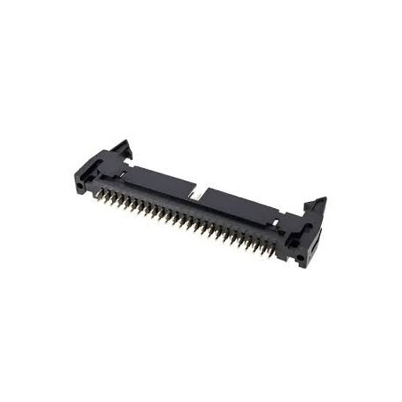 Conector 50 vias H latch IDC 180º c/ejetor