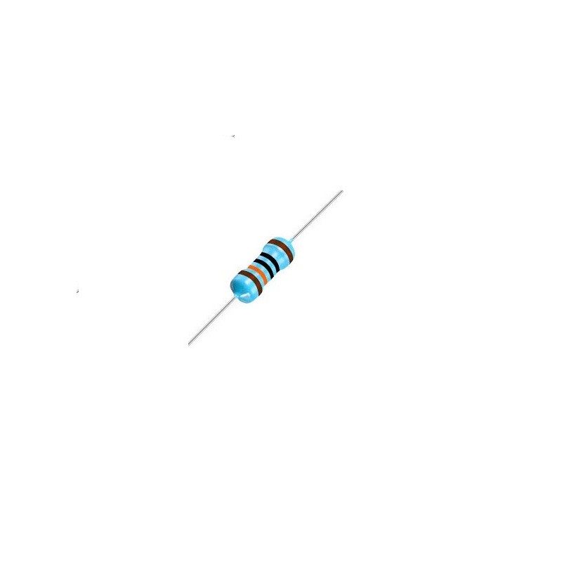 Resistor 100K 1/2w 1% precisão - Marrom preto preto vermelho