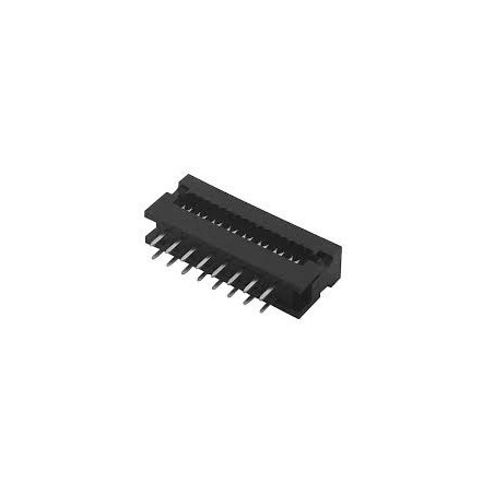 Conector IDCT 16 vias 180º DIP
