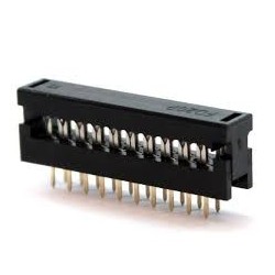 Conector IDCT 20 vias 180º DIP
