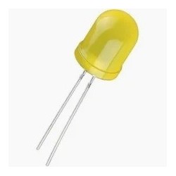 Led 10mm amarelo difuso 800mcd