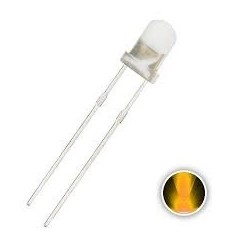 Led 3mm amarelo alto brilho 8000mcd