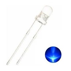 Led 3mm azul alto brilho 8000mcd