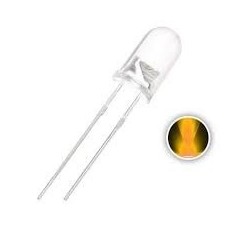 Led 5mm amarelo alto brilho 8000mcd