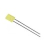 Led 5mm amarelo difuso retangular 800mcd