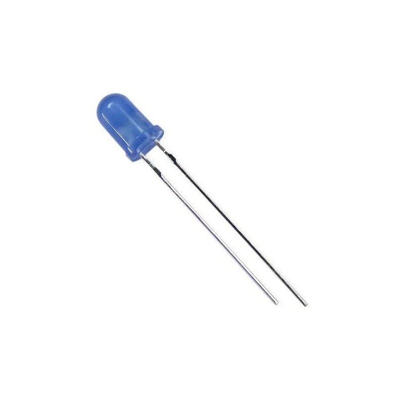 Led 5mm azul difuso 800mcd