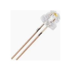 Led 5mm branco straw(rebaixado) 10000mcd