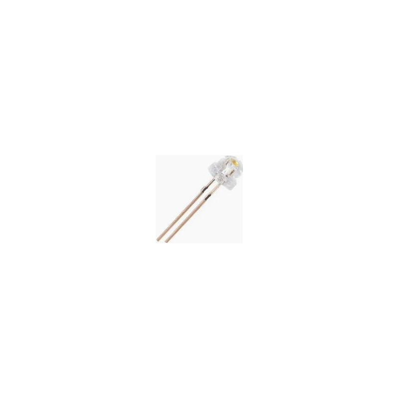 Led 5mm branco straw(rebaixado) 10000mcd