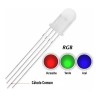 Led 5mm RGB leitoso 800mcd catodo