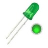 Led 5mm verde difuso 800mcd