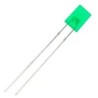 Led 5mm verde difuso retangular 800mcd
