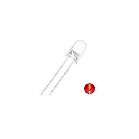 Led 5mm vermelho alto brilho 8000mcd