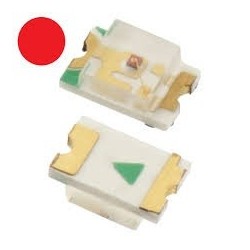 Led vermelho smd 0805  2x1,25mm