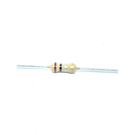 Resistor 0R10 1/4w 5% - Marrom preto prata dourado
