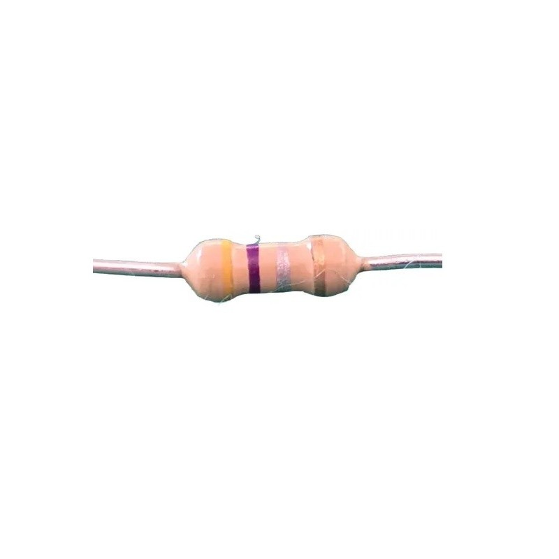 Resistor 0R47 1/4w 5% - Amarelo roxo prata dourado