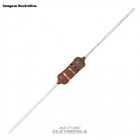 Resistor 0R47 2W 5% - Amarelo roxo prata dourado