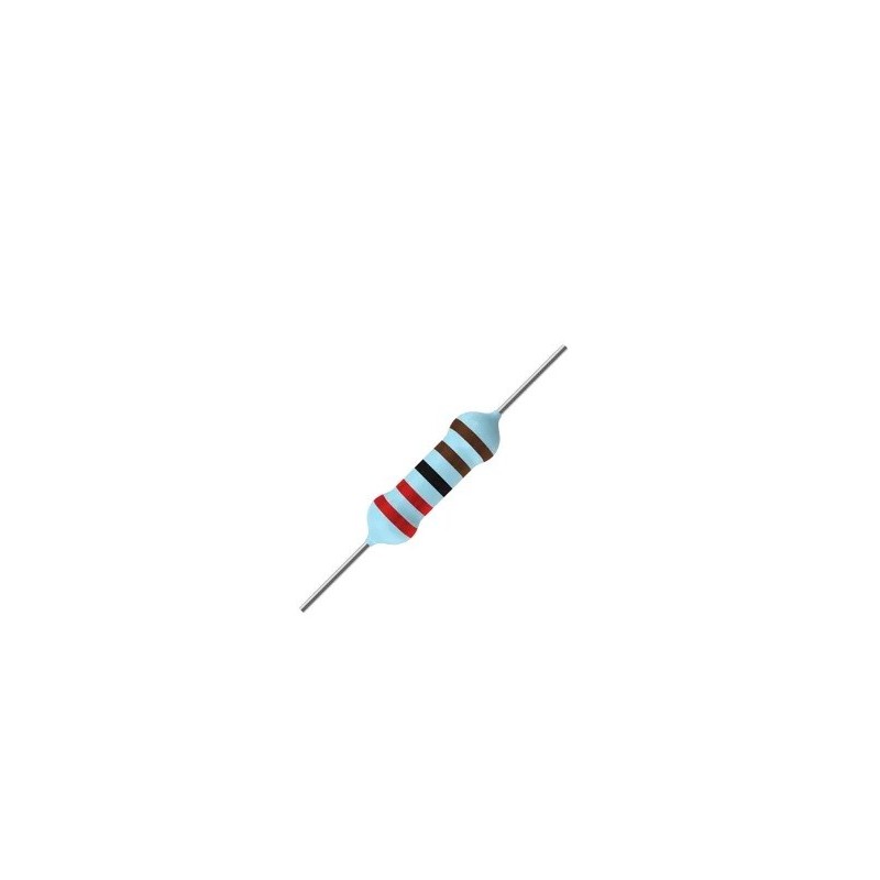 Resistor 2K2 1/2w 1% precisão - Vermelho vermelho preto marrom Resistor 2K2 1/2w 1% precisão - Vermelho vermelho preto marrom